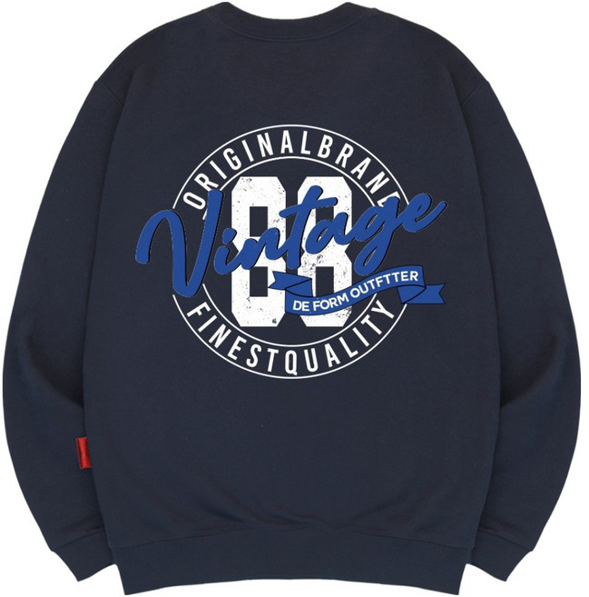 엘라모 남녀공용 빈티지88 맨투맨