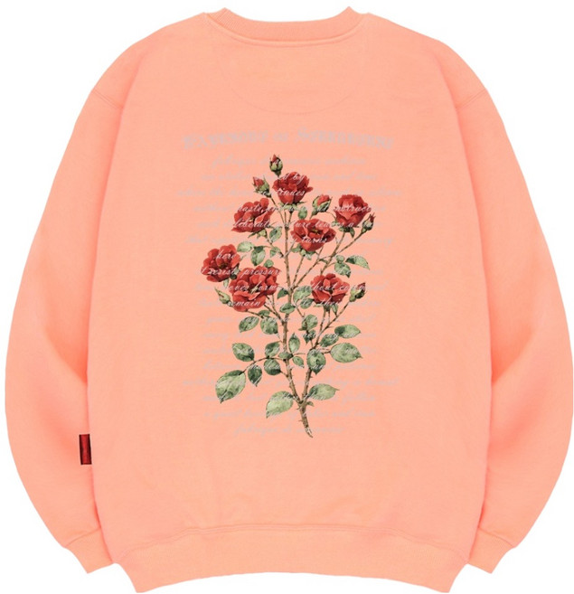 엘라모 남녀공용 로즈루즈 맨투맨