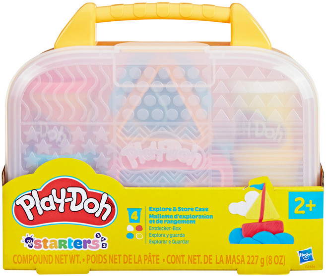 Hasbro 孩之寶 Play-Doh 培樂多 收納提盒入門組, 混和顏色, 227g, 1套