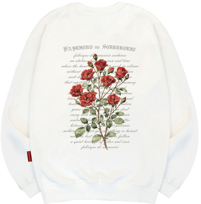 엘라모 남녀공용 로즈루즈 맨투맨