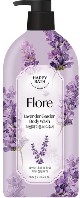 해피바스 플로레 바디워시 라벤더 가든, 900g, 1개