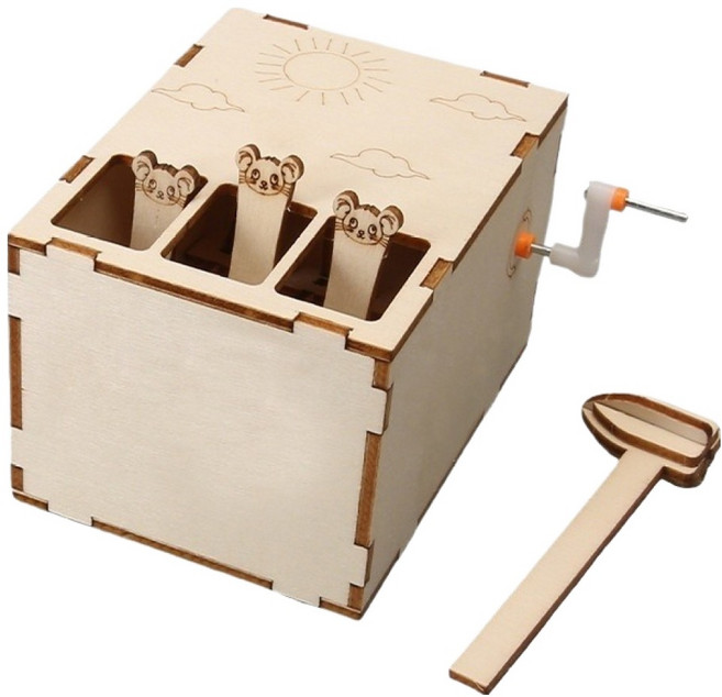 리브온 두더지 게임 로봇 만들기, 혼합색상, 1개