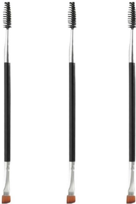 끌레아르 메이크업 양쪽 아이라이너 브러쉬, 3개, 블랙