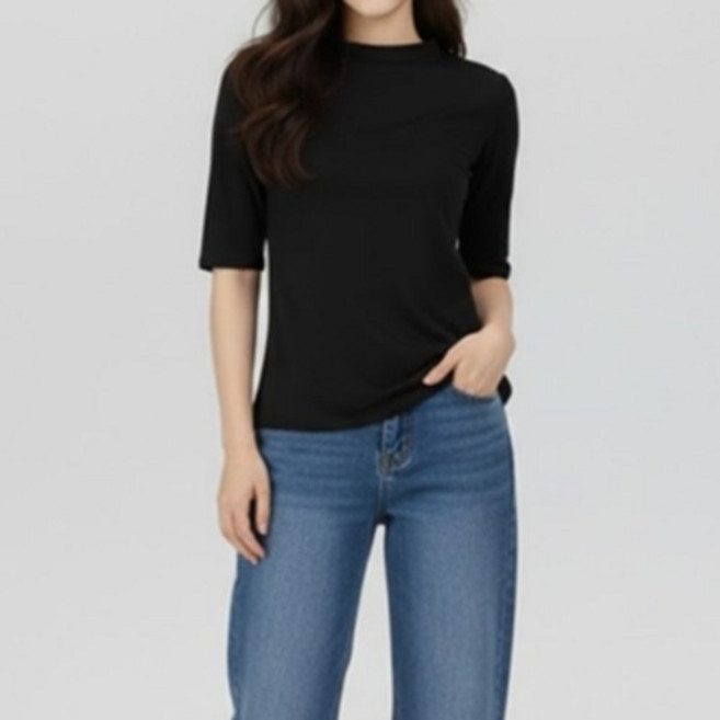 소니오 여성용 모달 코지 반팔 티셔츠