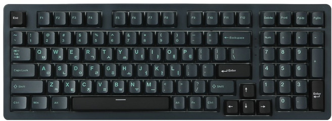 지클릭커 파도프로젝트 1K 제주스위치 도각도각몽돌 특주축 45g 풀윤활 무선 블루투스 기계식 키보드, 딥그린 블랙, WK98, 제조사축