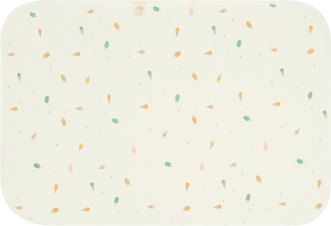 소베맘 코튼 리버시블 아기 방수패드, 아이스크림, 1개