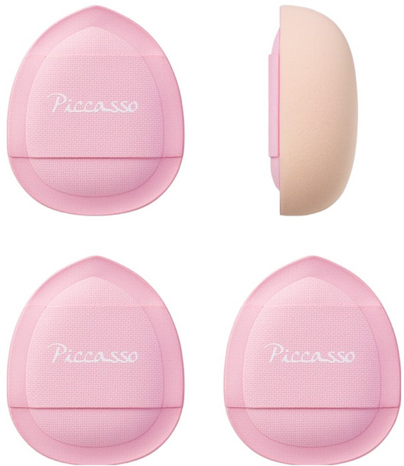 PICCASSO 畢卡索 雲朵微米腮紅粉撲, 4個, 混合色
