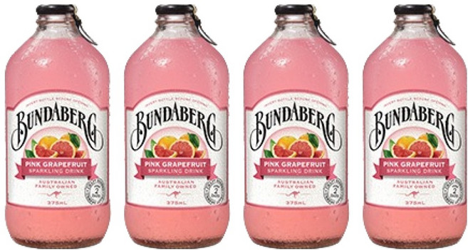 분다버그 핑크 그래이프 푸르트, 375ml, 4개