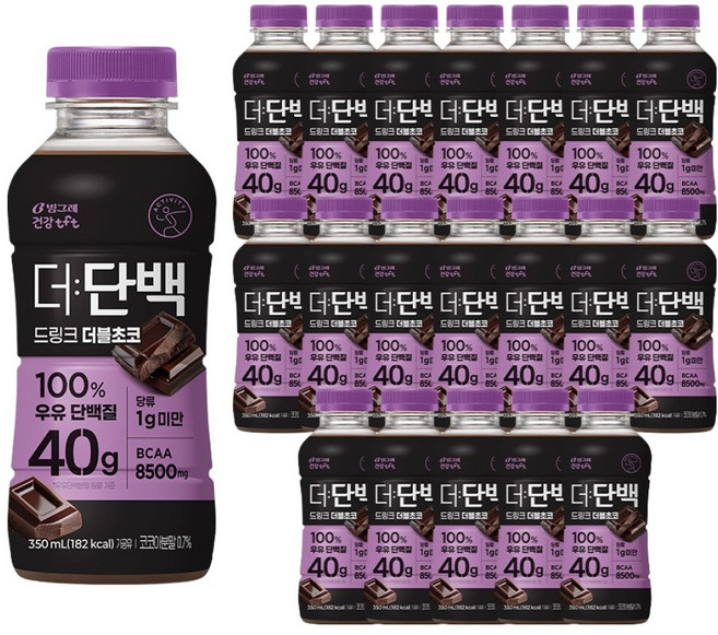 더단백 드링크 더블초코, 350ml, 20개