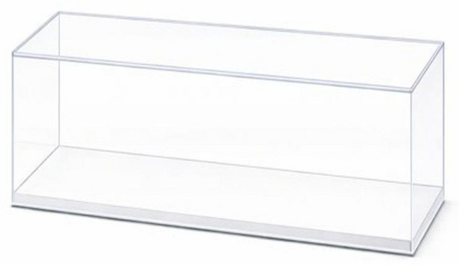 문구담 피규어 보관 투명 아크릴 장식장 01 화이트, 1개