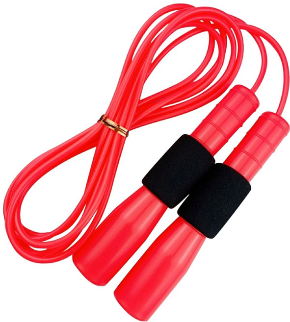 JFROPE 兒童海綿競速跳繩, 1個, 紅色