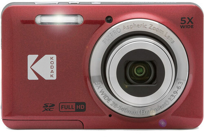 KODAK 柯達 PIXPRO FZ55 FRIENDLY ZOOM 5倍光學變焦數位相機 紅色