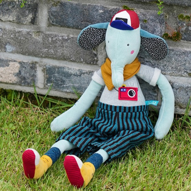 Moulin Roty 帕布羅大象娃娃, 混合色, 1個