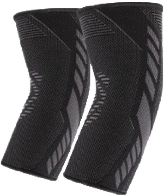 미즈파 팔꿈치 보호대 2p 세트, 블랙, 1세트