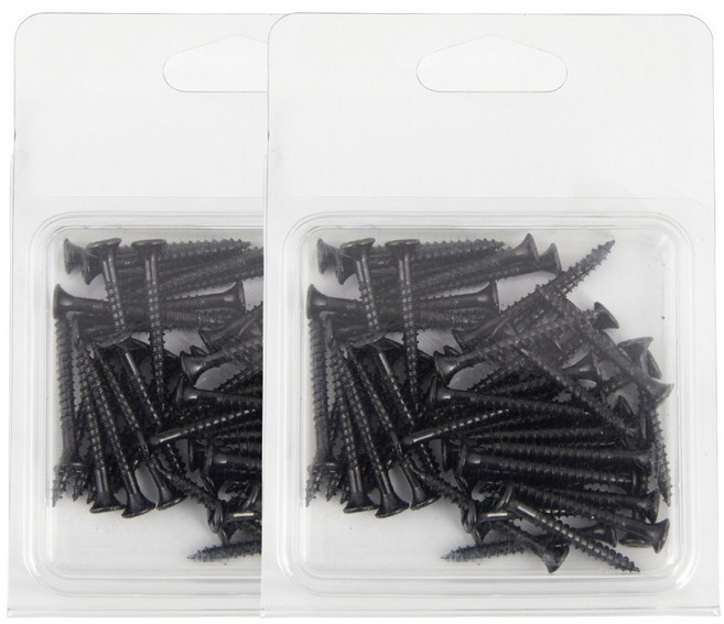 철물대장 실속 다용도 피스 블랙, 100개