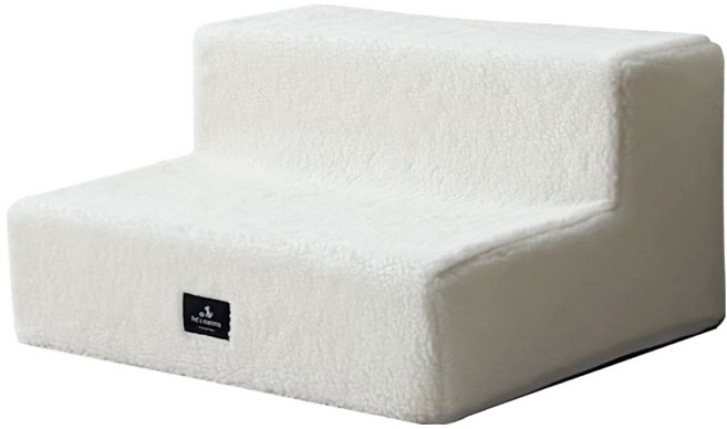 펫츠맘마 반려동물 논슬립 와이드 펫스텝 2, 아이보리, 1개