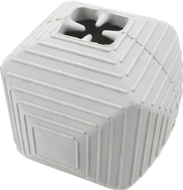 데이소이 강아지 고무공 간식 배출 장난감, 02 그레이, 1개