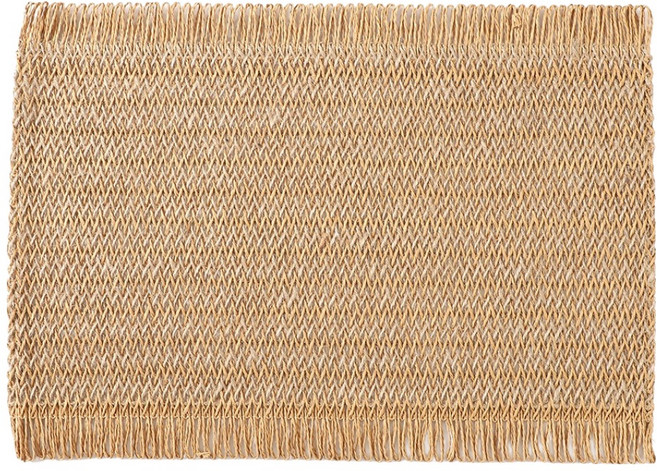 Pick&Go 可水洗編織感餐墊, 卡其色, 2個, 450 x 300 mm