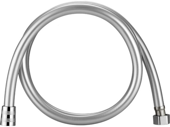 온지 욕실용품 물때방지 샤워 호스 2m, 실버