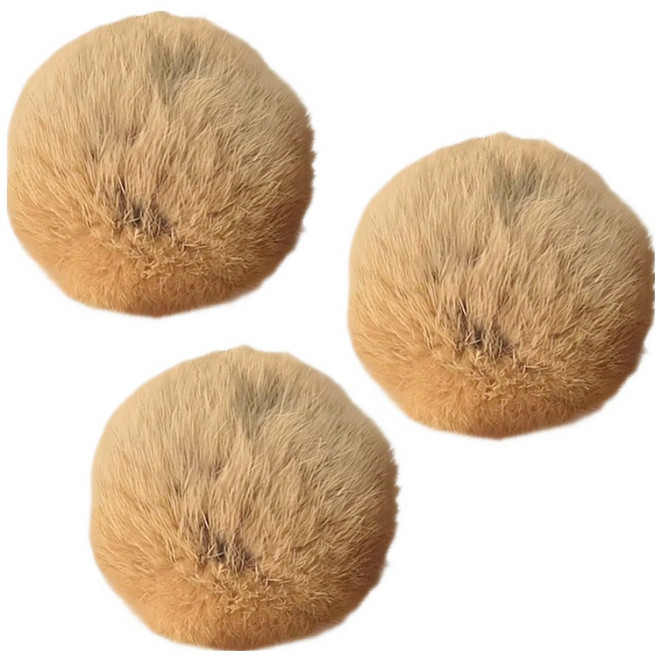 둥둥펫 고양이 캣닢 마따따비 털공 장난감, 브라운, 3개