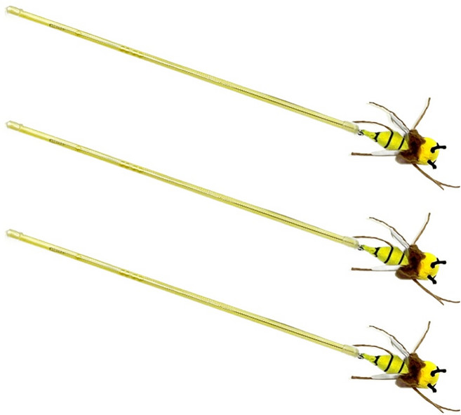 펫모닝 고양이 냥냥펀치 꿀벌 장난감, 옐로우, 3개