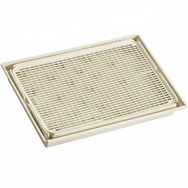 둥둥펫 고양이 화장실 모래 사막화방지 안심 발판, 아이보리, 1개