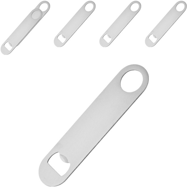탑피아 휴대용 스테인리스 병따개, 실버, 6개