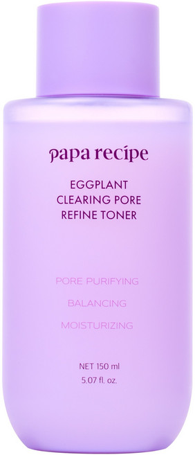 파파레서피 가지 클리어링 3중 모공 리파인 토너, 1개, 150ml