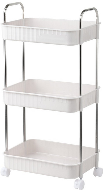 이와이엔 스토리 데이젤 이동식 트롤리 중, 화이트, 3단