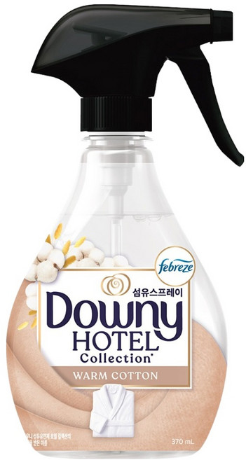 다우니 호텔컬렉션 섬유스프레이 웜코튼향 본품, 1개, 370ml