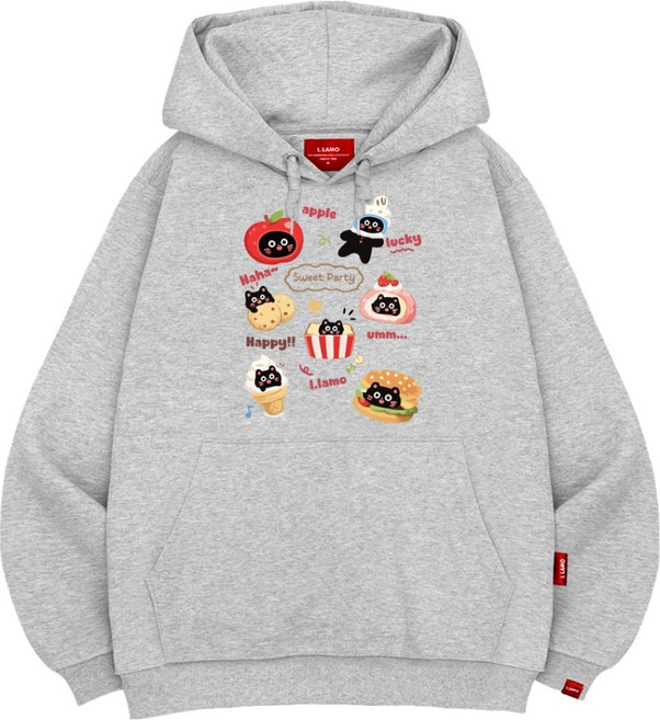 L.LAMO 男女通用 Sweet Party 連帽衫