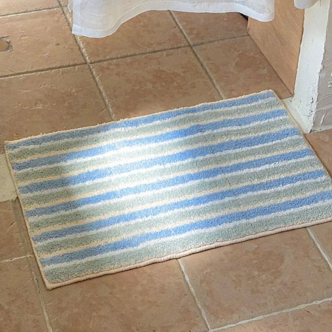 본디자인랩 화장실 다용도실 주방 현관 러그, 애플그린샤베트, 1개