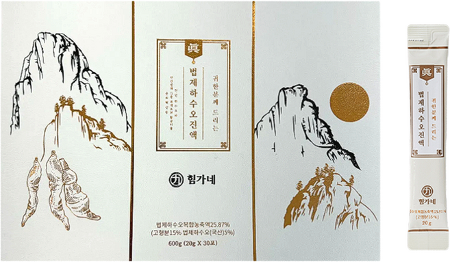 힘가네 국내산 백하수오 진액 30p, 1개, 600ml