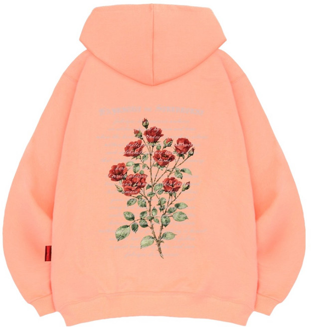L.LAMO 男女通用 Rose Loose 連帽衫