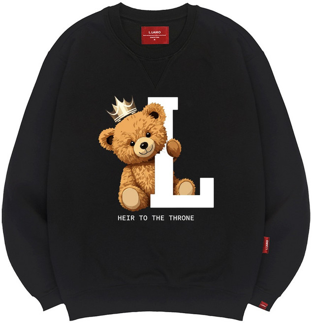 엘라모 남녀공용 킹베어 맨투맨