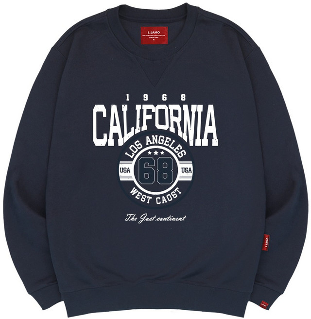 엘라모 남녀공용 캘리포니아68 맨투맨