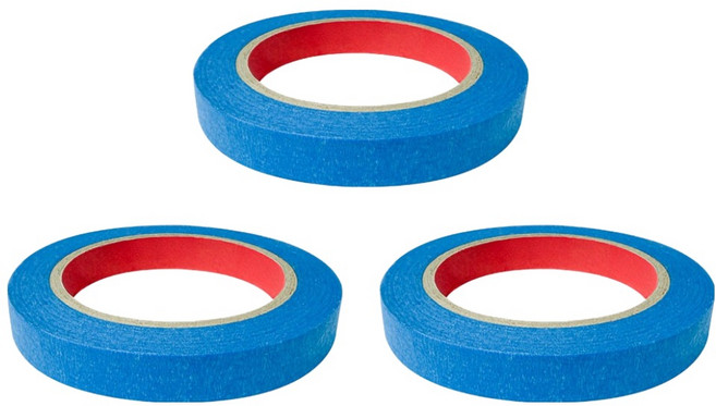 월드크린 실란트 마스킹 테이프 블루 15mm x 40m, 3개
