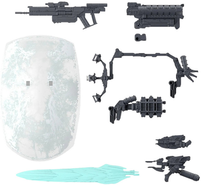 BANDAI 30MM 組裝模型輕作戰 配件套組 機戰傭兵VI 境界天火 武裝套組05 組裝模型, 1個