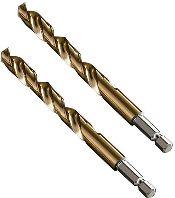 공구엔 코발트 드릴비트 육각 임팩 스텐기리 6.5mm, 2개