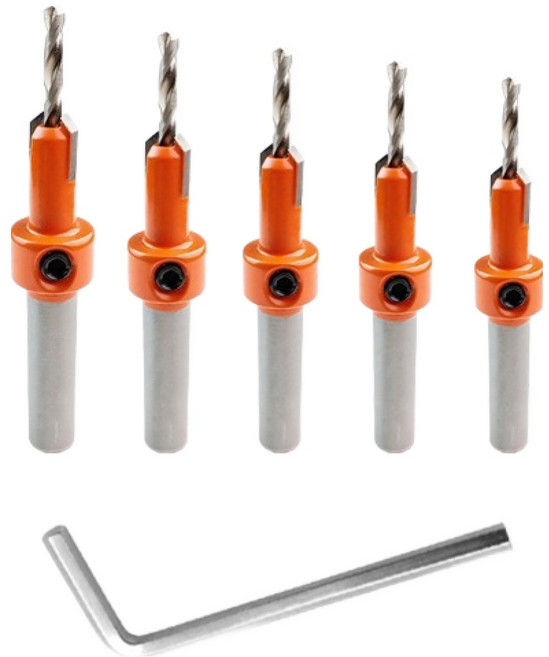 ALLCOVER 木工用鑽孔鑽頭 10mm 5件組, 1套