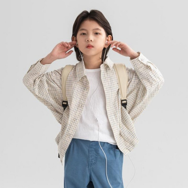 보이티브 말타 체크 셔츠 V1064