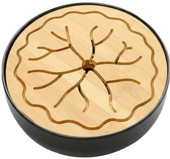 쿠쏘 대나무 찻상 다도 트레이 25 x 25 cm, A타입, 1개