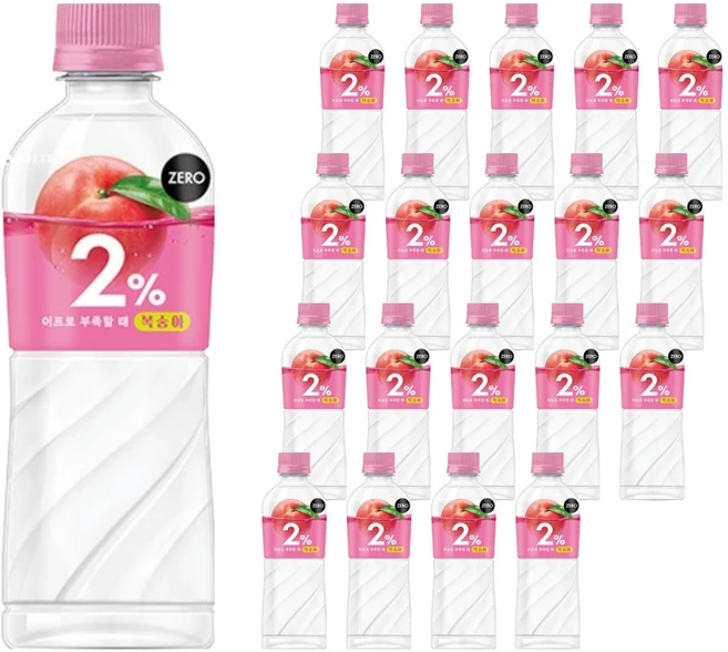 이프로 부족할 때 복숭아, 20개, 350ml - 쿠팡
