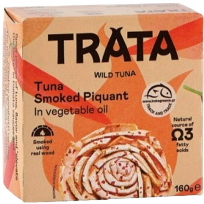 TRATA 煙燻辣椒鮪魚, 160g, 1個