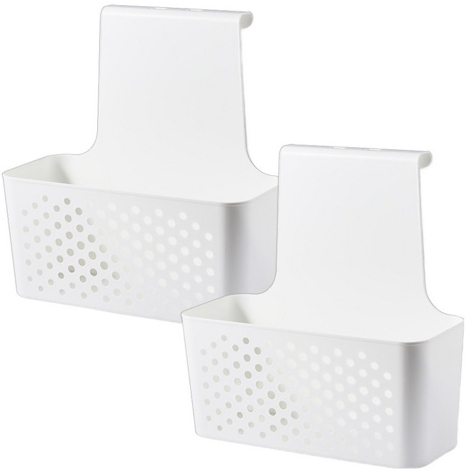 아케이바이 고급형 싱크대 도어 보관함, 화이트, 2개