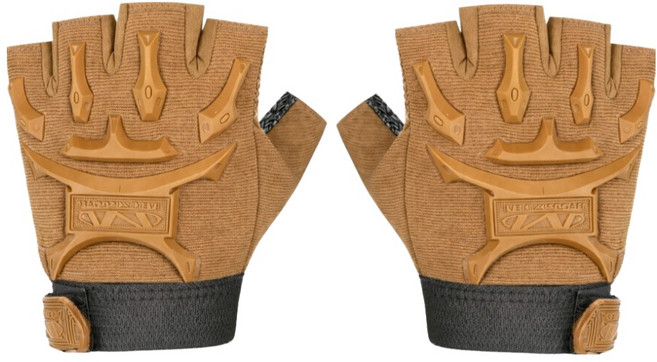 온온 밀리터리 미끄럼방지 스포츠 반장갑 양손착용 세트, 베이지, 1세트