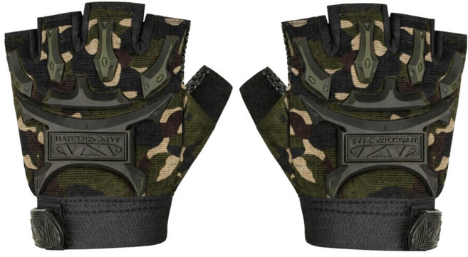 온온 밀리터리 미끄럼방지 스포츠 반장갑 양손착용 세트, 1세트