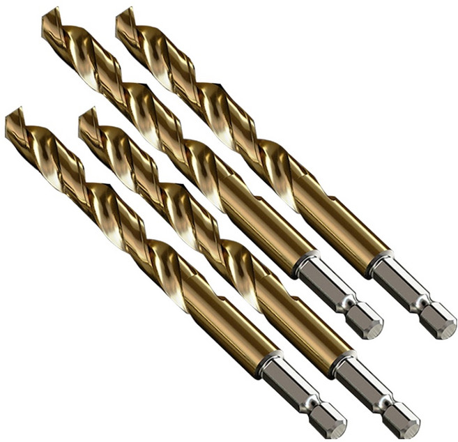 공구엔 코발트 드릴비트 육각 임팩 스텐기리 2.5mm, 4개