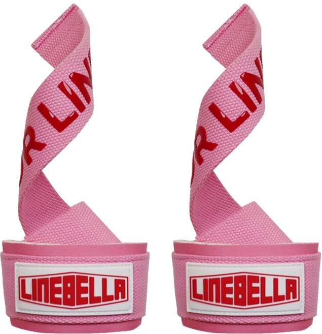 라인벨라 헬스 리프팅 스트랩, 2개, 핑크