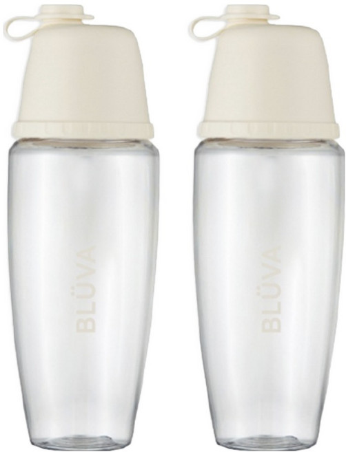 블루바눈금표시트라이탄와이드캡쉐이커, 크림 베이지, 2개, 500ml